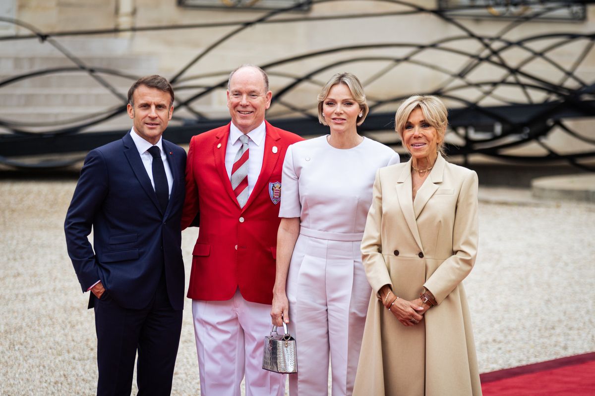 Charlene and Albert announce meeting with Macron and his wife days after Brigitte 'slapped' French President