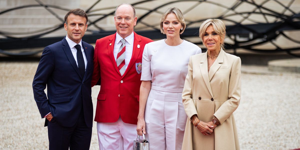 NextImg:Charlene and Albert announce meeting with Macron and his wife days after Brigitte 'slapped' French President