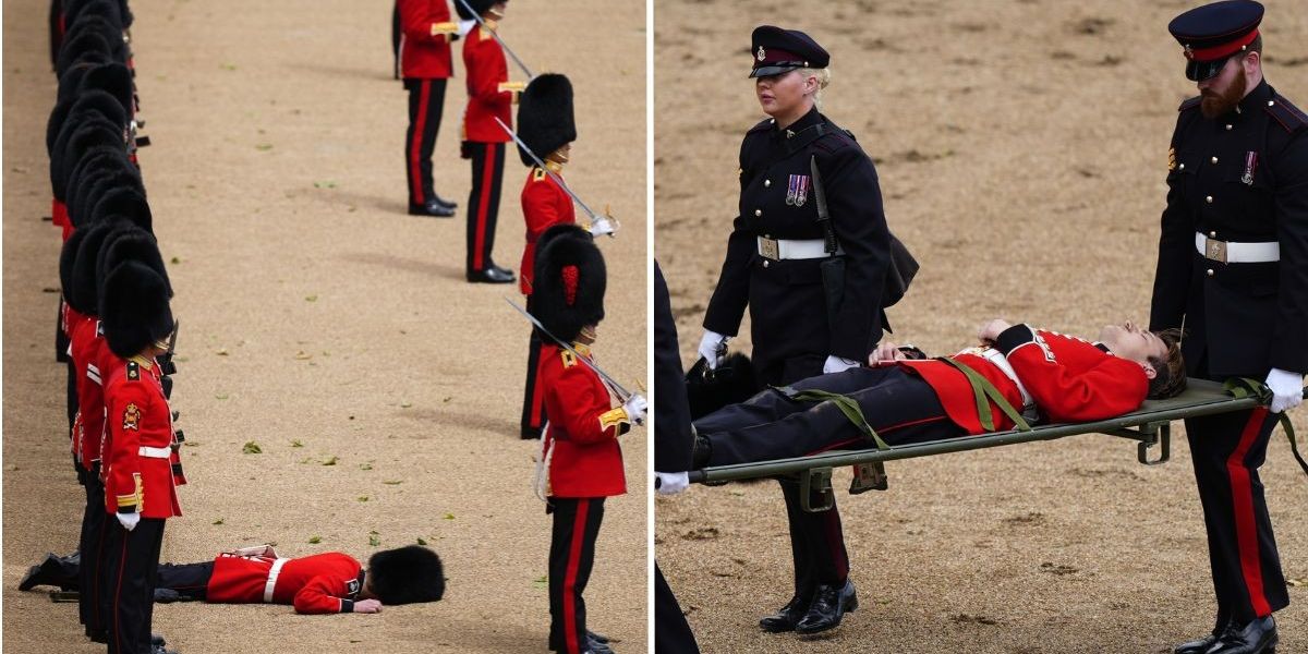 Buckingham Palace Guard Collapse
