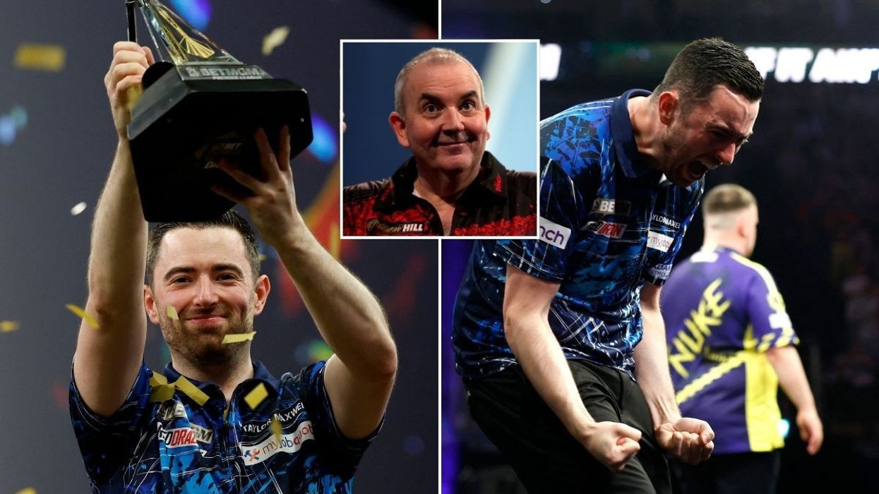 Luke Humphries thanks Phil Taylor after beating Luke Littler to land first-ever Premier League title