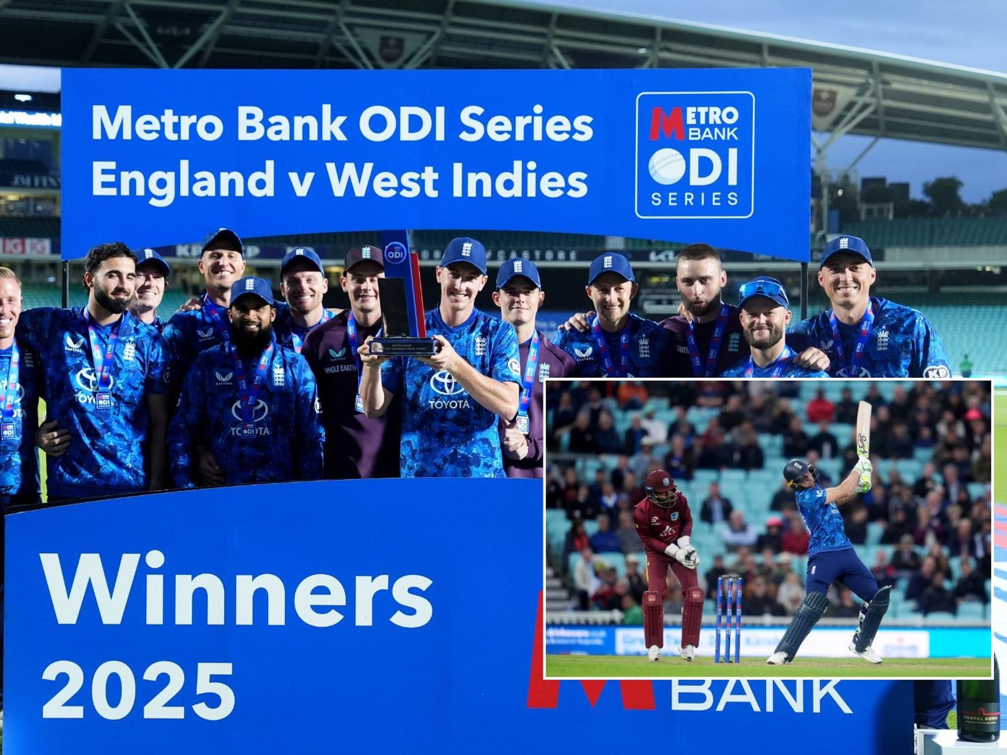 England thrash West Indies after traffic caused delayed start