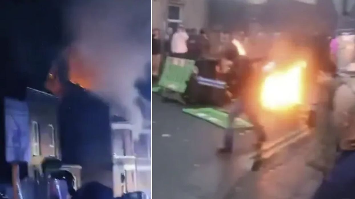 Violence erupts in Northern Ireland as thousands take to streets in anti-immigration protest