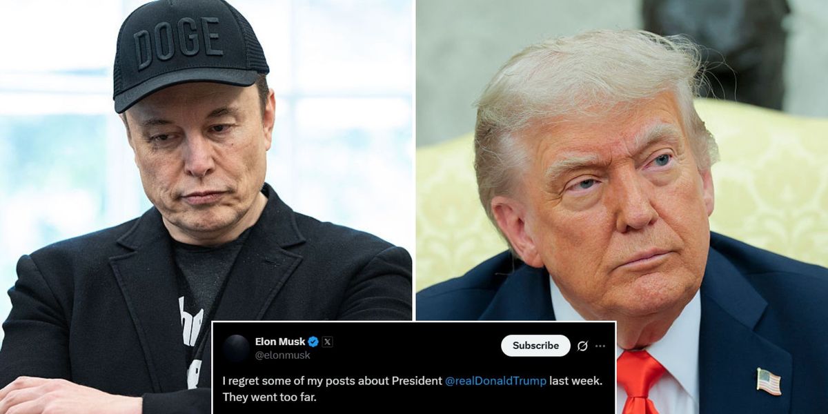 NextImg:Elon Musk U-turns on Donald Trump tweets as X owner 'regrets' posts that 'went too far'