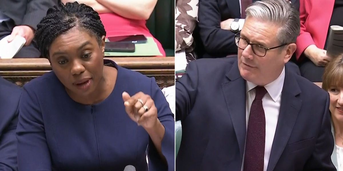 NextImg:Kemi Badenoch blasts Keir Starmer as a 'COWARD' in furious PMQs clash