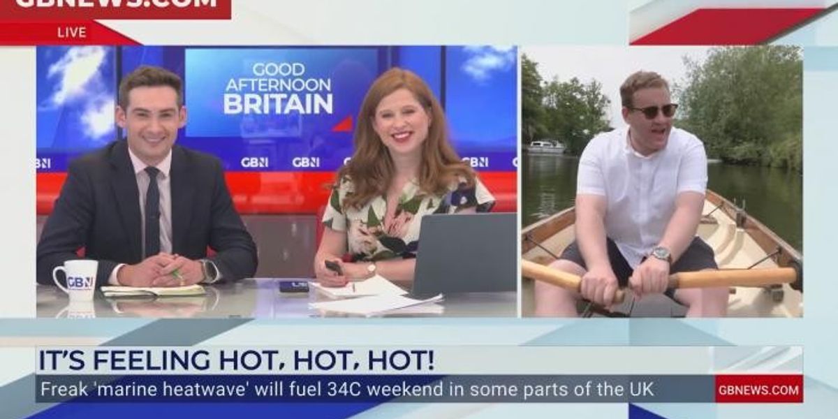 NextImg:‘Oh no!’ Watch moment Jack Carson’s boat trip takes unexpected turn live on air