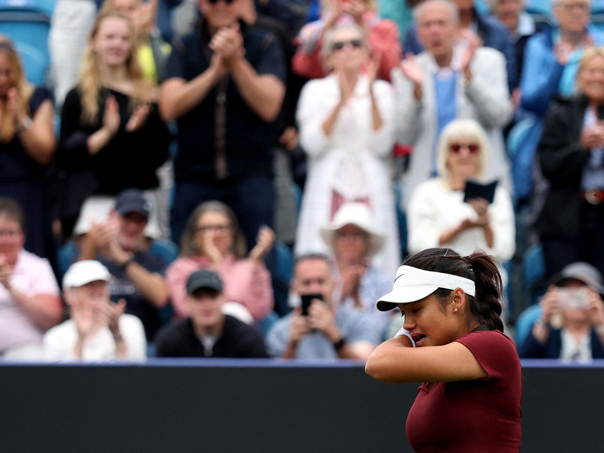 Emma Raducanu received 'some pretty bad news' before tears following Eastbourne win