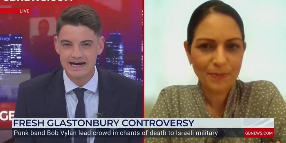 NextImg:BBC must take a 'long hard look at themselves' over Bob Vylan broadcast, Priti Patel says