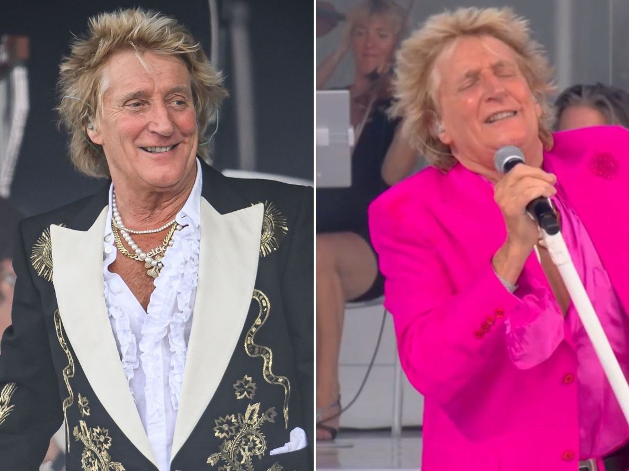 Rod Stewart, 80, leaves BBC Glastonbury fans in disbelief as they spot distracting feature during...