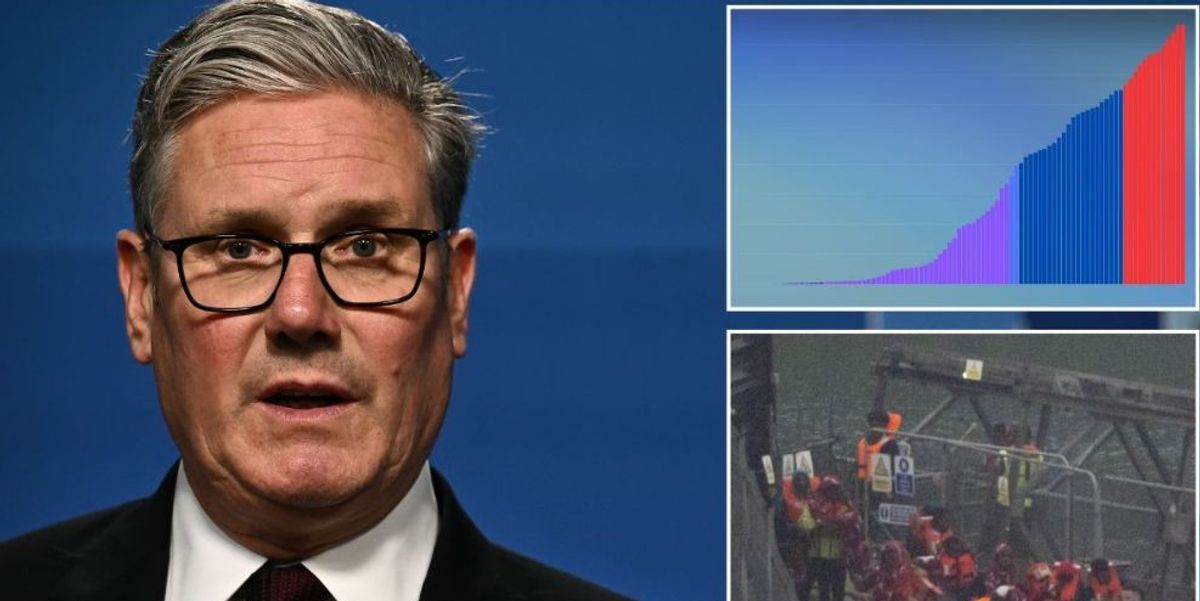 NextImg:Keir Starmer’s small boats record worse than Boris Johnson and Rishi Sunak’s as 44,000 cross Channel in PM’s first year