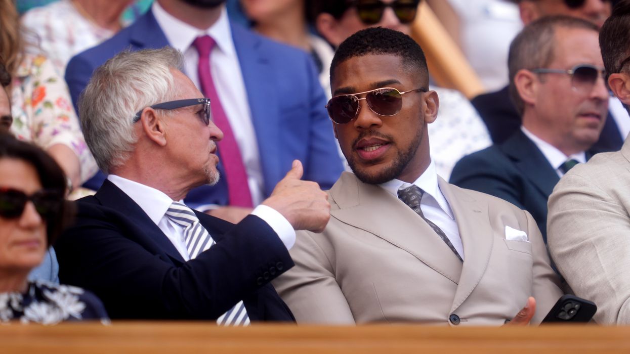 Gary Lineker admits Anthony Joshua made him 'uncomfortable' during Wimbledon trip