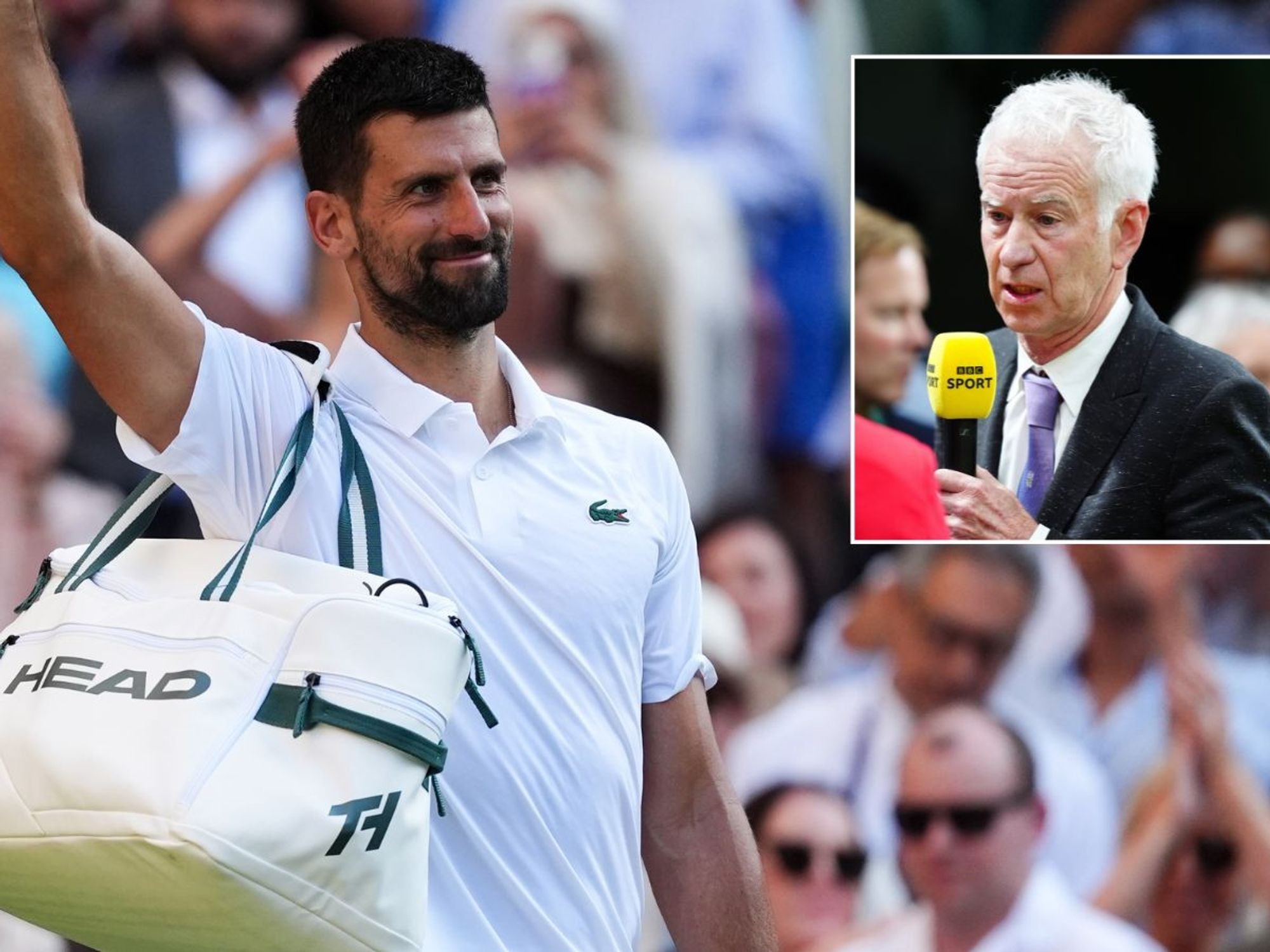 John McEnroe sends sad message to Novak Djokovic after crushing Wimbledon defeat to Jannik Sinner