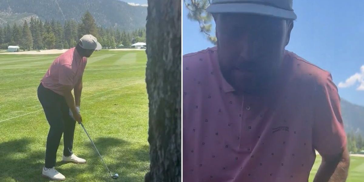 NextImg:Travis Kelce hits fan with golf ball as boozy round with brother Jason turns sour