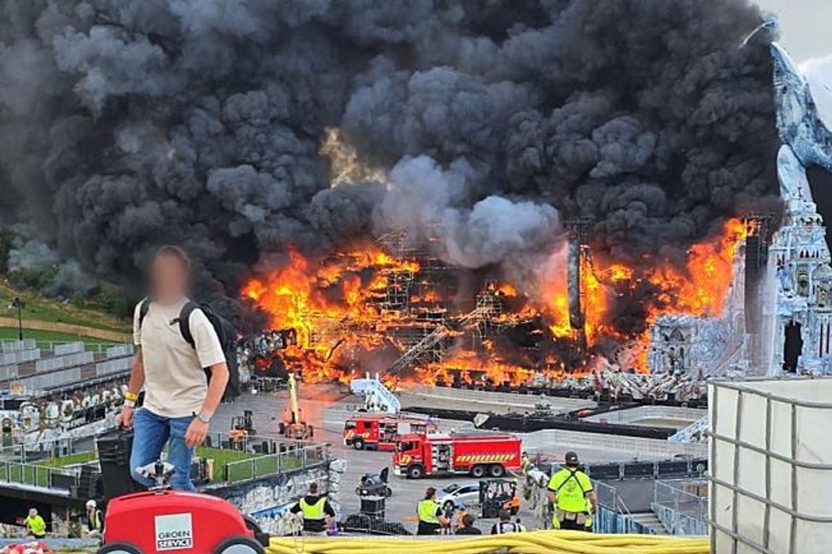 Massive fire destroys main stage at Tomorrowland festival just one day before opening