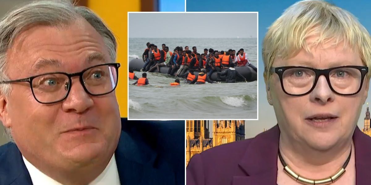 NextImg:ITV GMB fury at 'ludicrous' small boats debate as Balls quizzes Home Office MP: 'His WIFE'S policies!'