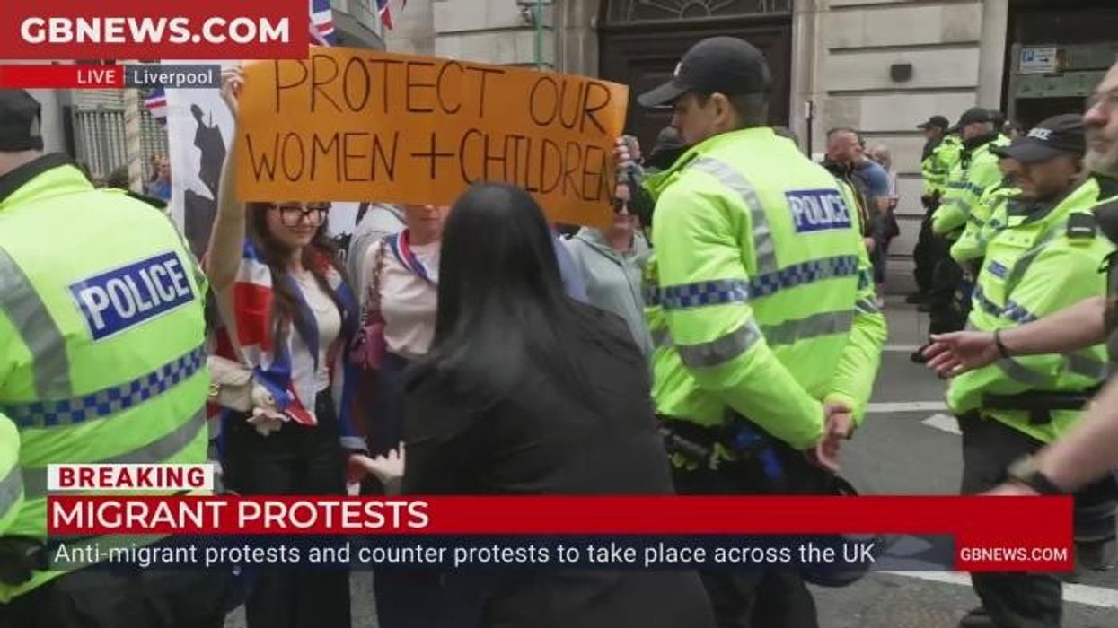 WATCH: Liverpool protesters say they are 'sick' of the state of Britain's migrant crisis