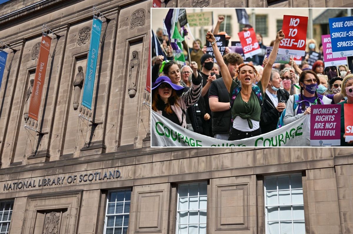 Free speech row as National Library of Scotland bans book opposing gender self-ID after staff complained of 'hate speech'