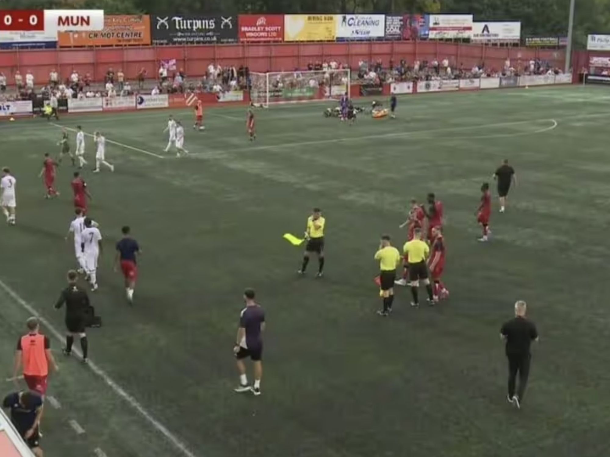 Man Utd issue statement after match abandoned following horror injury that forced player into ambulance