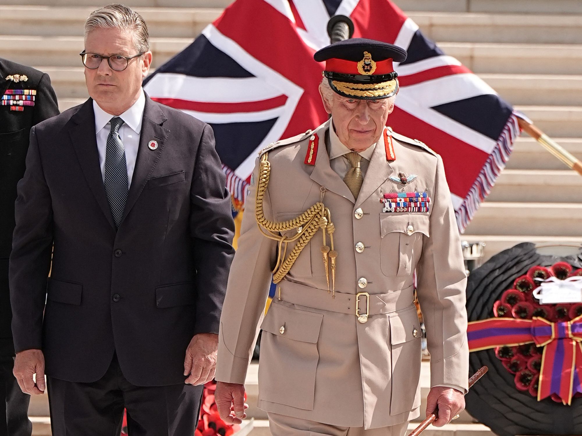King Charles and Queen Camilla attend VJ Day anniversary service alongside Sir Keir Starmer