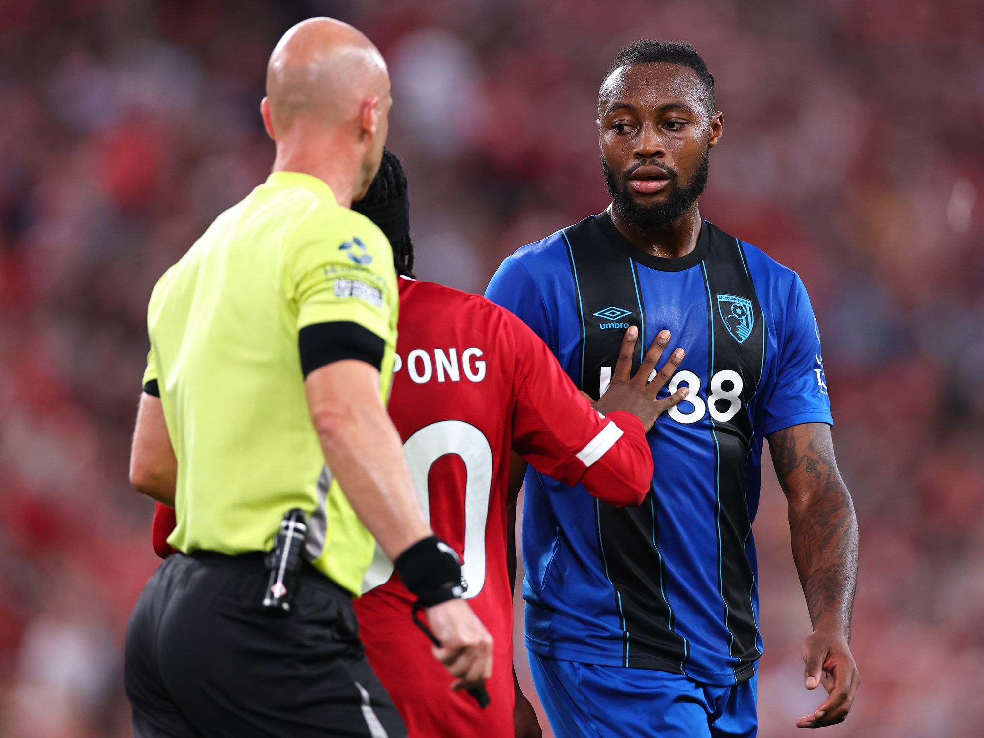 Liverpool fan provides new insight on Antoine Semenyo incident after Bournemouth star reported ra...