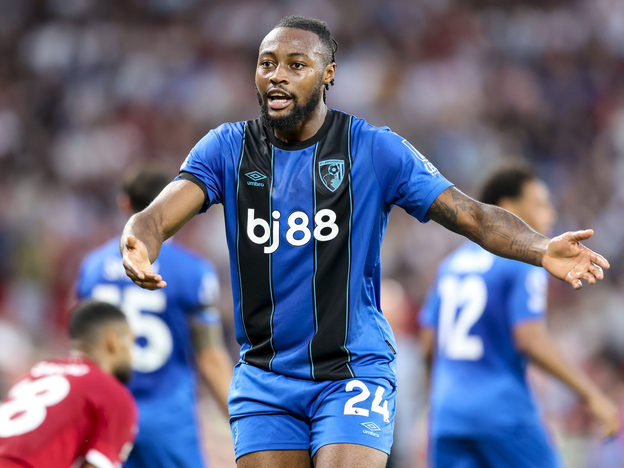 Man arrested over alleged racist abuse directed towards Antoine Semenyo during Liverpool vs Bournemouth