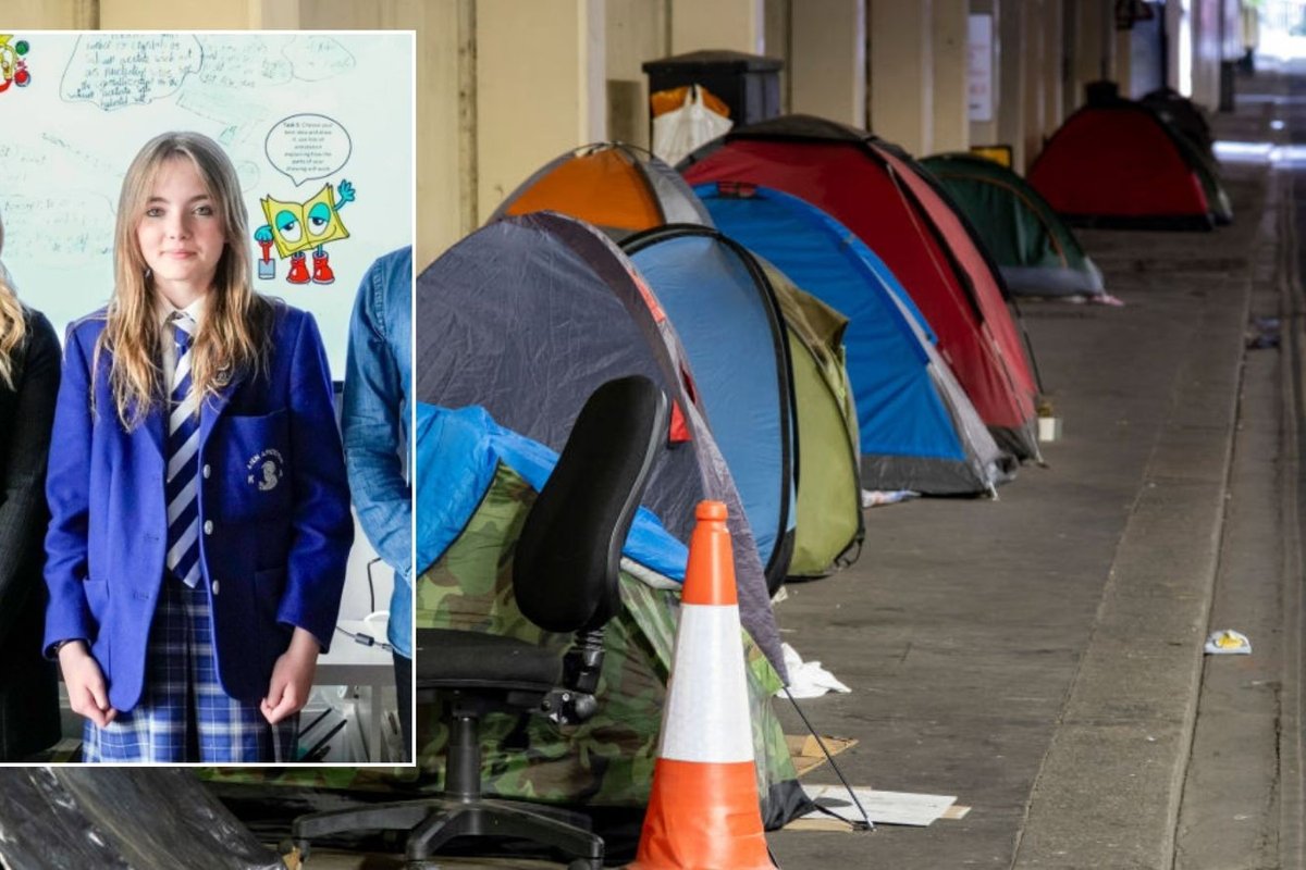 Pupil honoured with prestigious 'girl of the year' award after inventing device to help homeless
