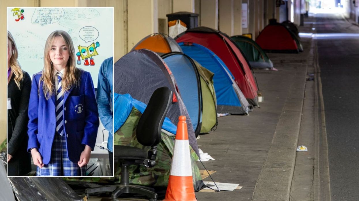 Pupil honoured with prestigious 'girl of the year' award after inventing device to help homeless