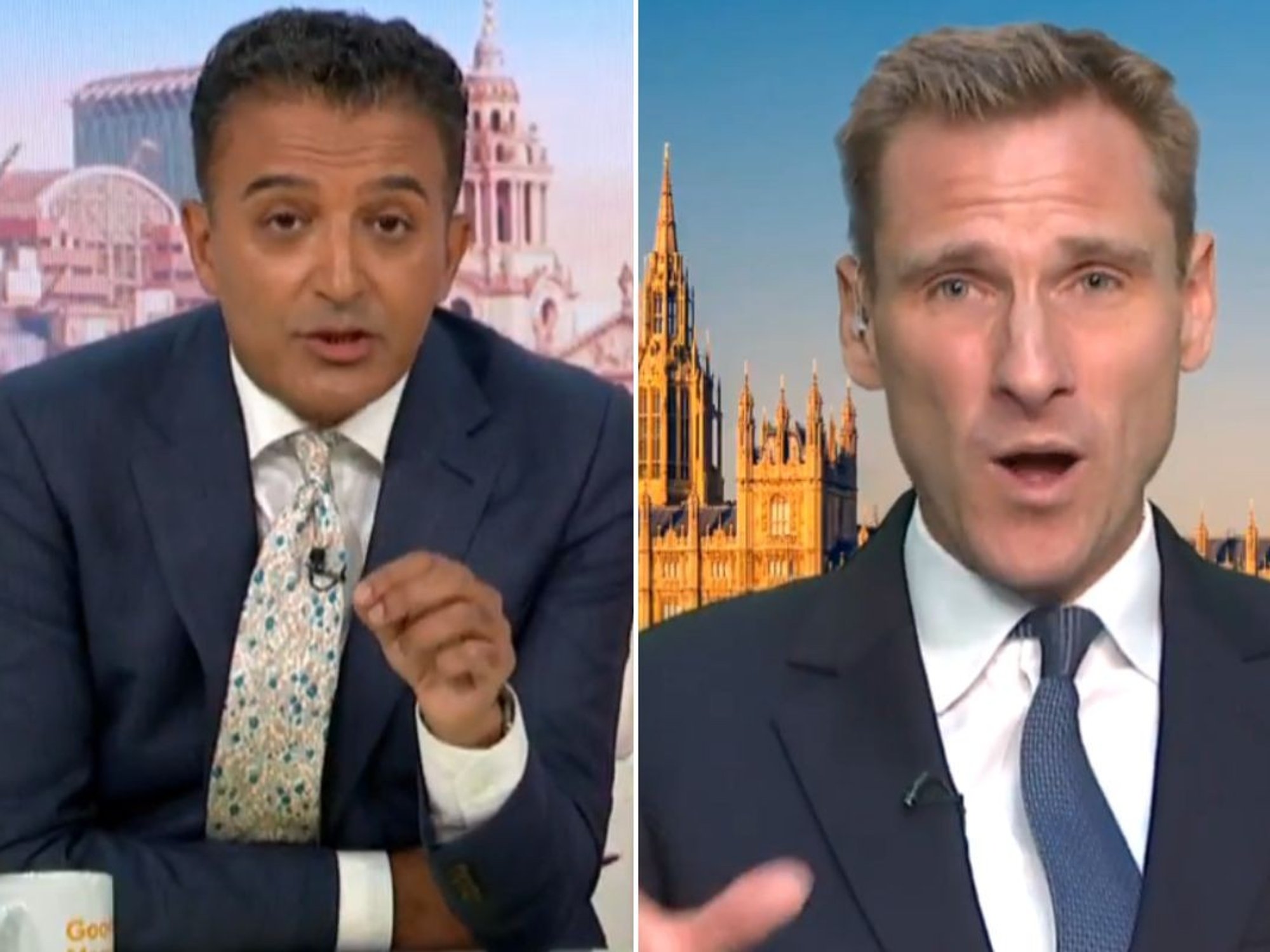 Adil Ray faces calls to be 'SACKED' as 'car crash' Chris Philp ITV GMB row explodes over migrant ...