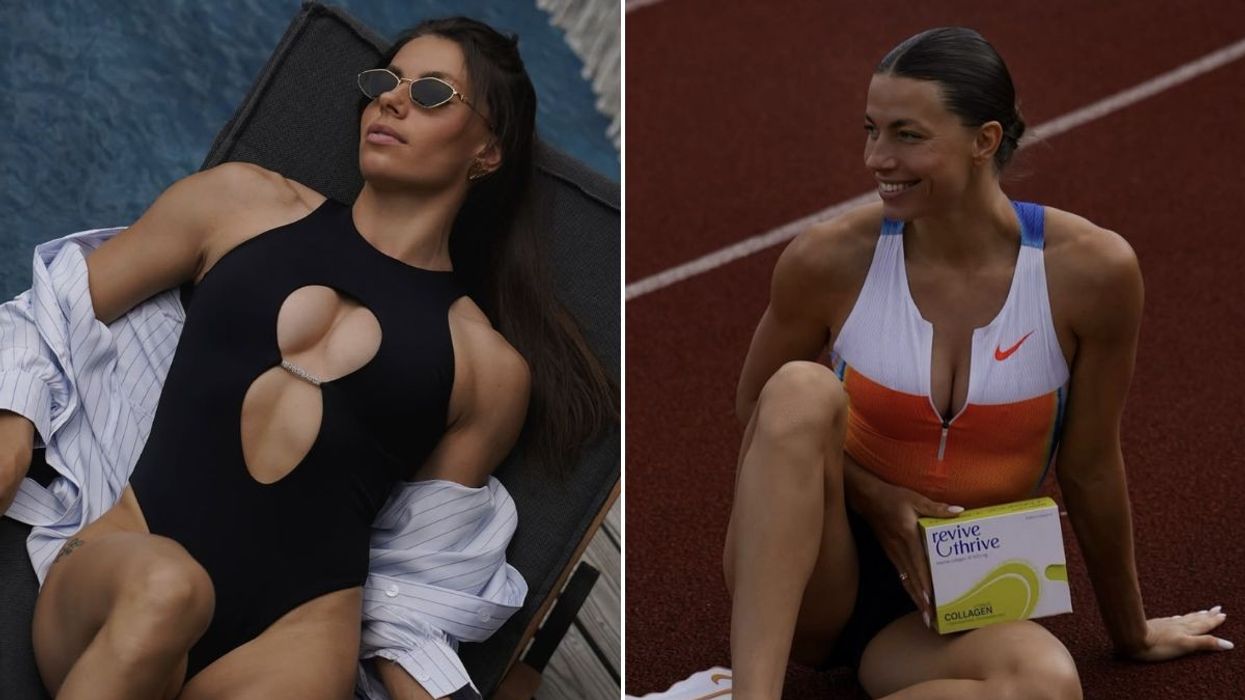 Glamorous Olympics star banned after testing positive for testosterone - and already has next job lined up