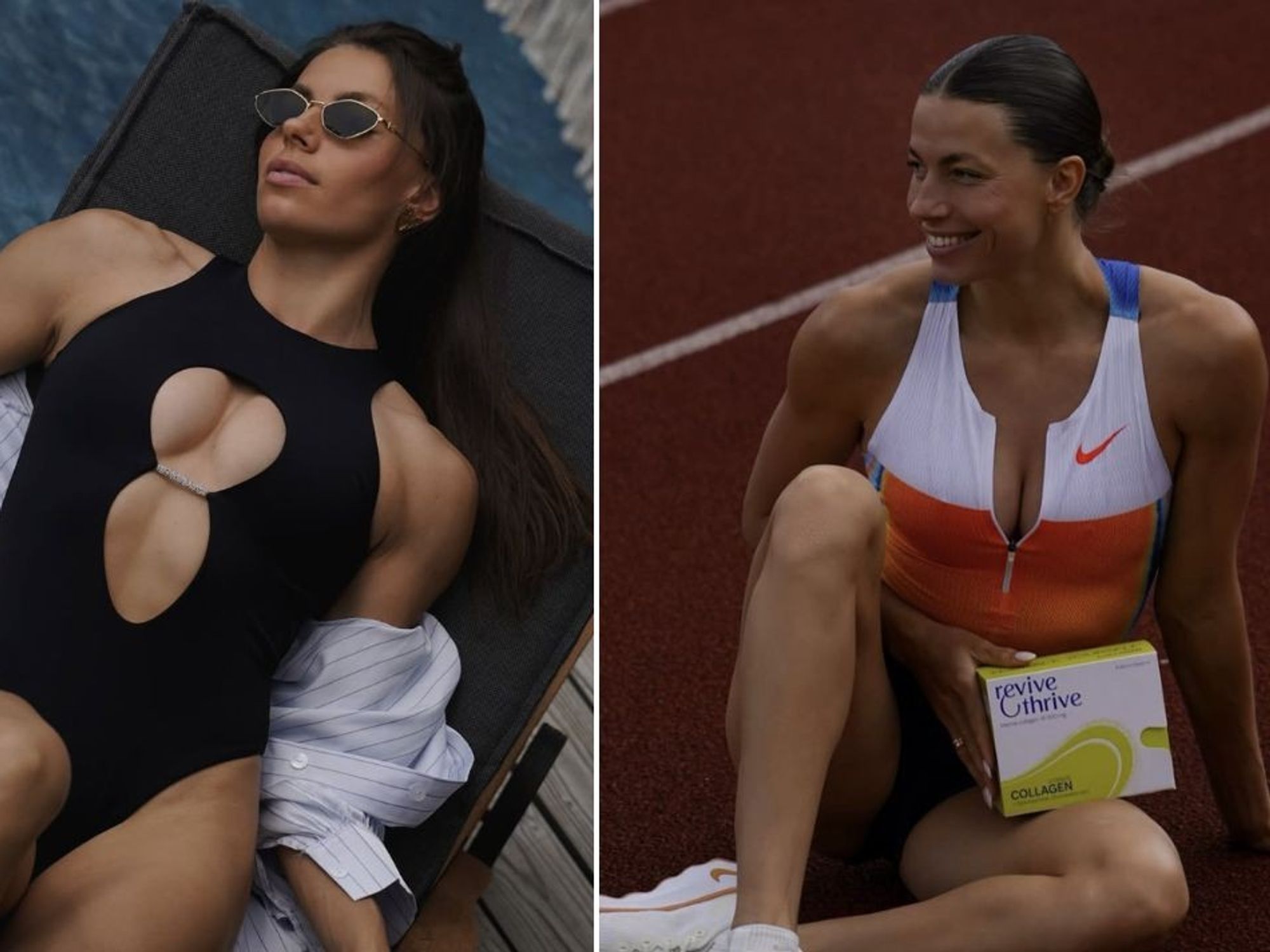 Glamorous Olympics star banned after testing positive for testosterone - and already has next job...