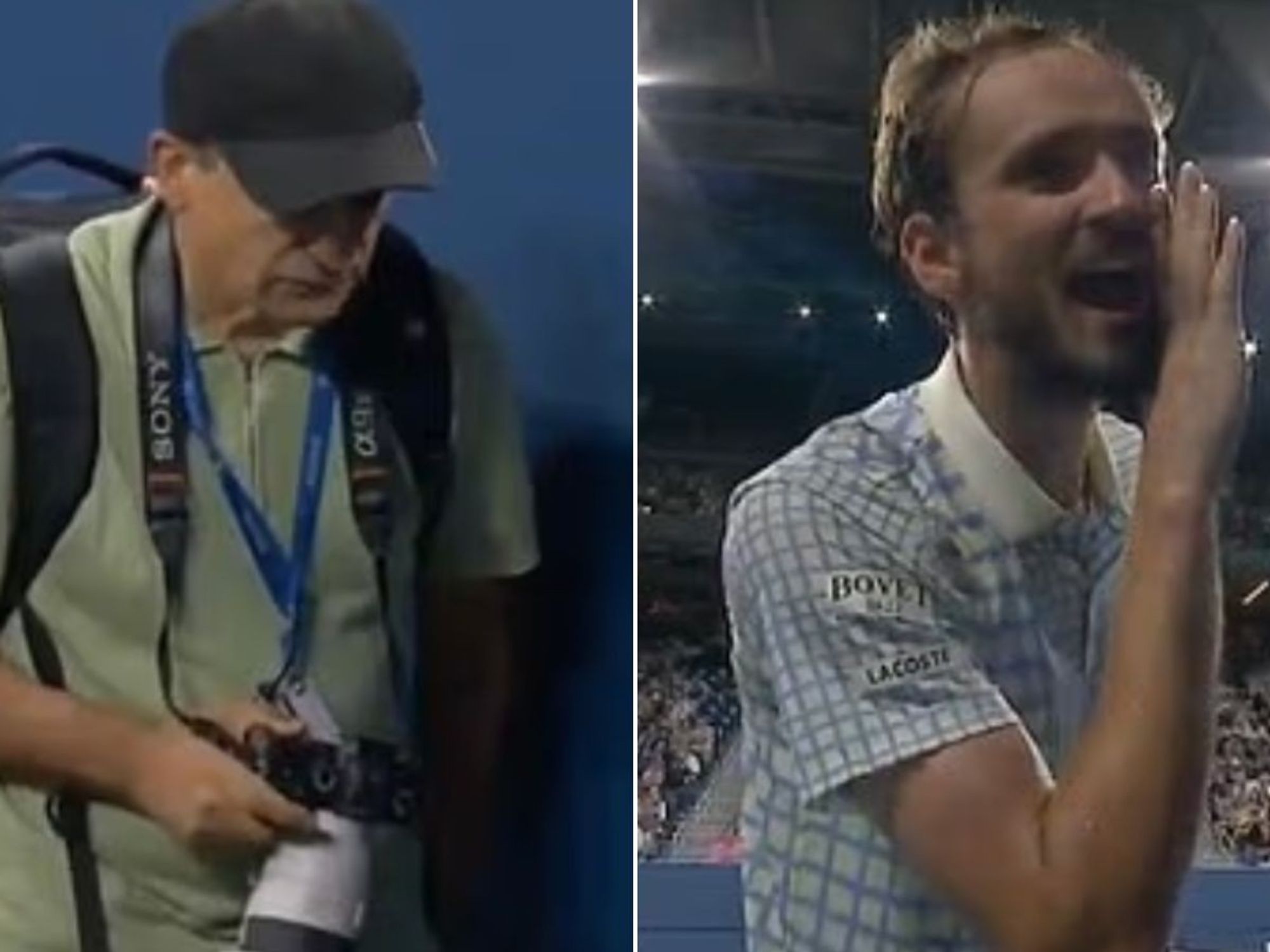US Open photographer calls in lawyers after explosive Daniil Medvedev incident - 'I'm a victim'