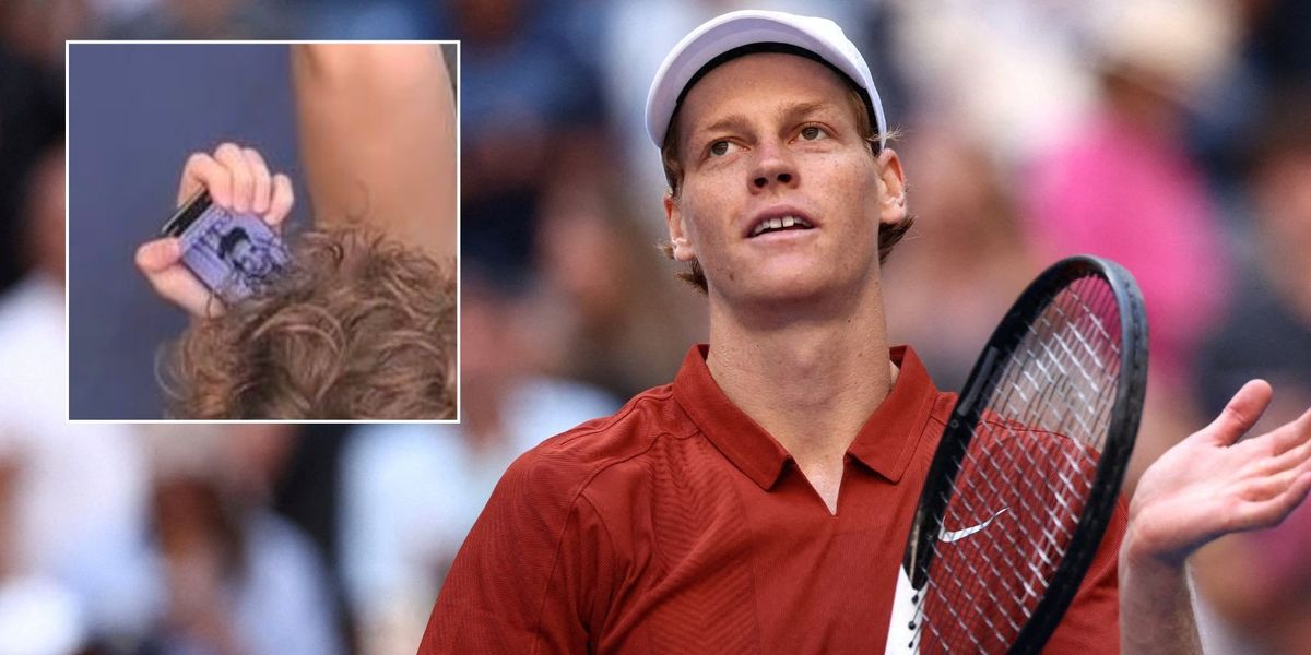 NextImg:Jannik Sinner's phone screen fuels romance rumours as tennis star marches on at US Open