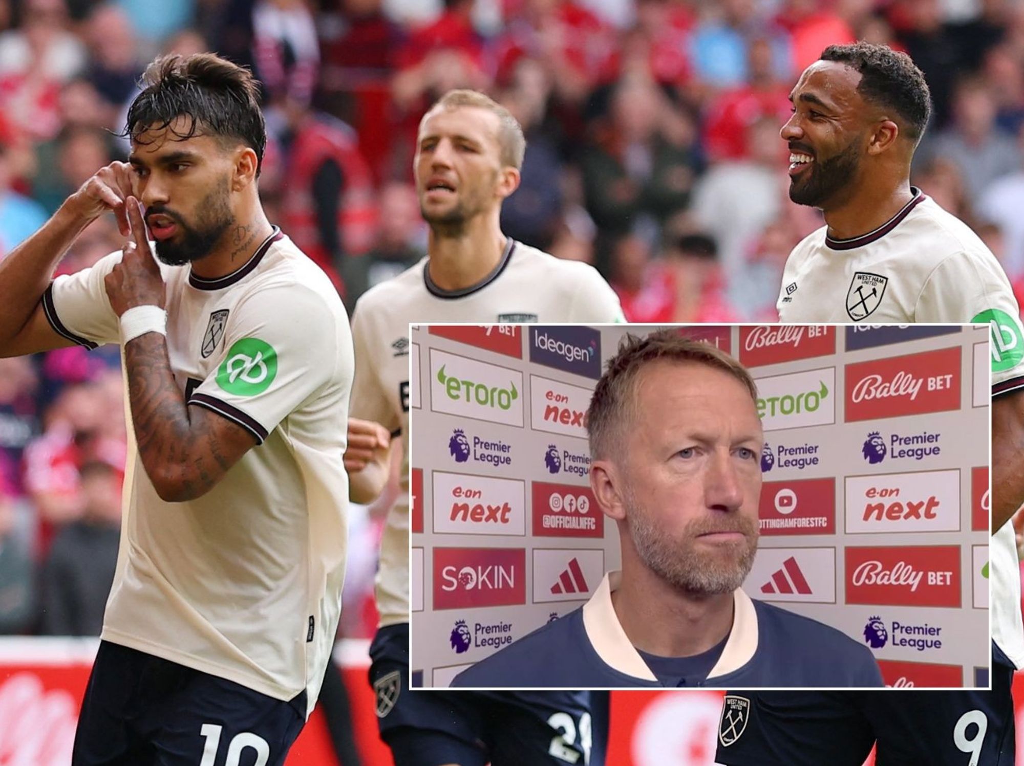 West Ham boss Graham Potter confirms Lucas Paqueta future after Nottingham Forest victory