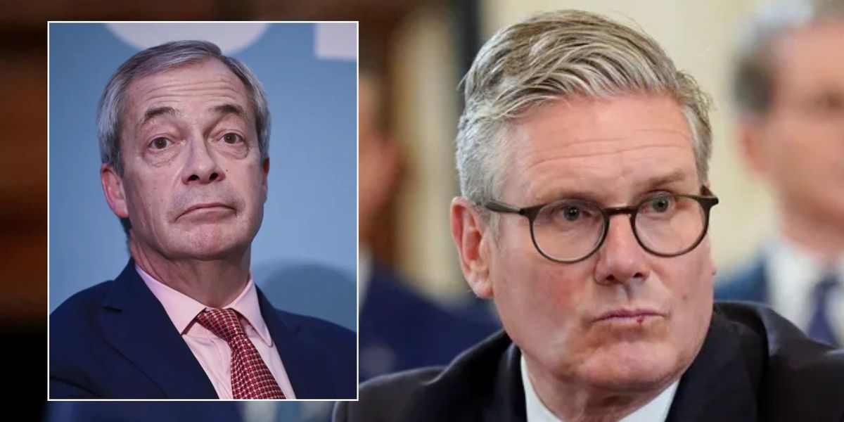 Keir Starmer accuses Nigel Farage of ‘scaremongering’ as PM insists he was ‘rolling up my sleeves to deliver change’ Keir Starmer accuses Nigel Farage of ‘scaremongering’ as PM insists he was ‘rolling up my sleeves to deliver change’