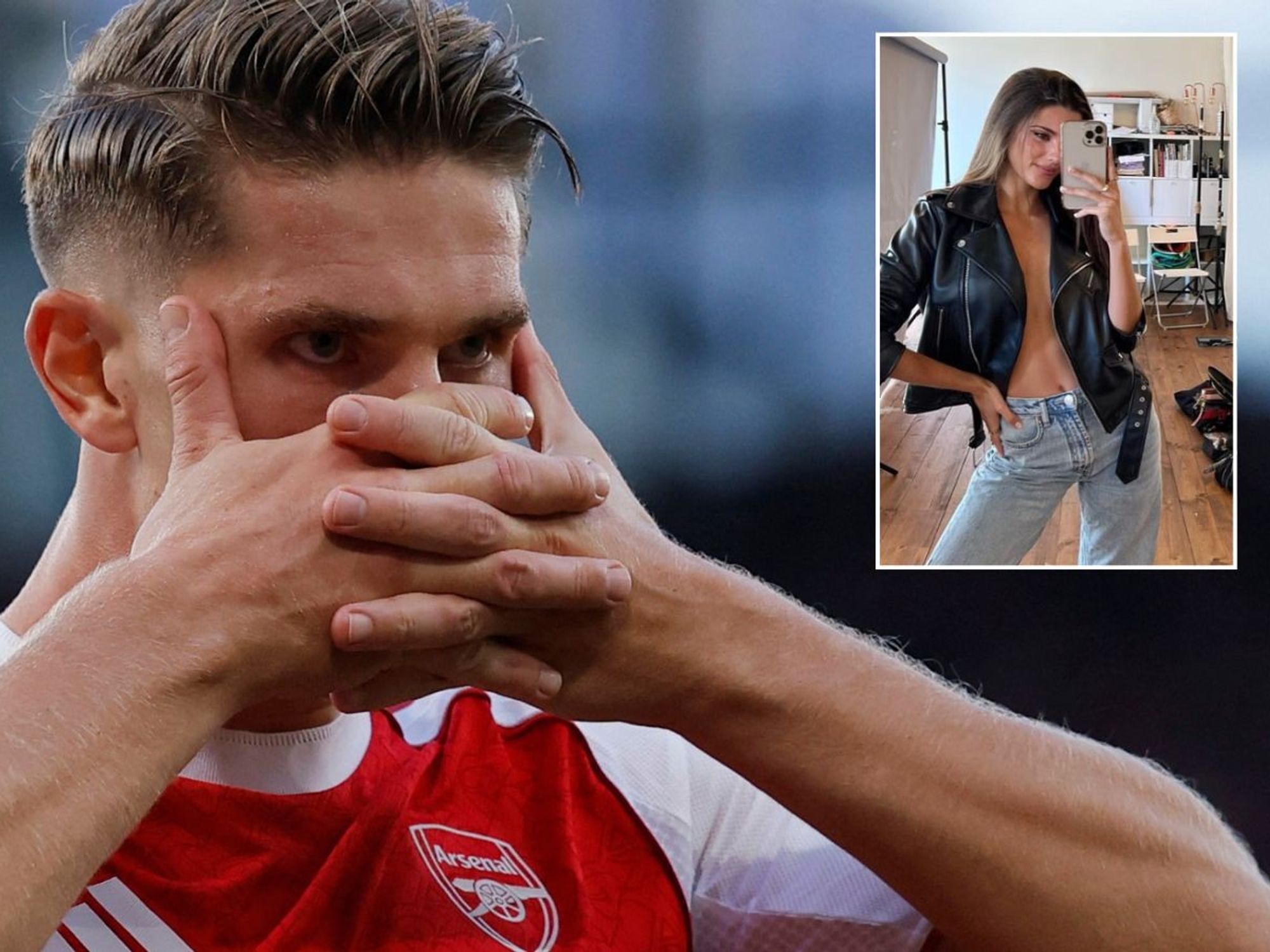 Arsenal star gives seven-word response when quizzed on song about 'dumping his girlfriend'