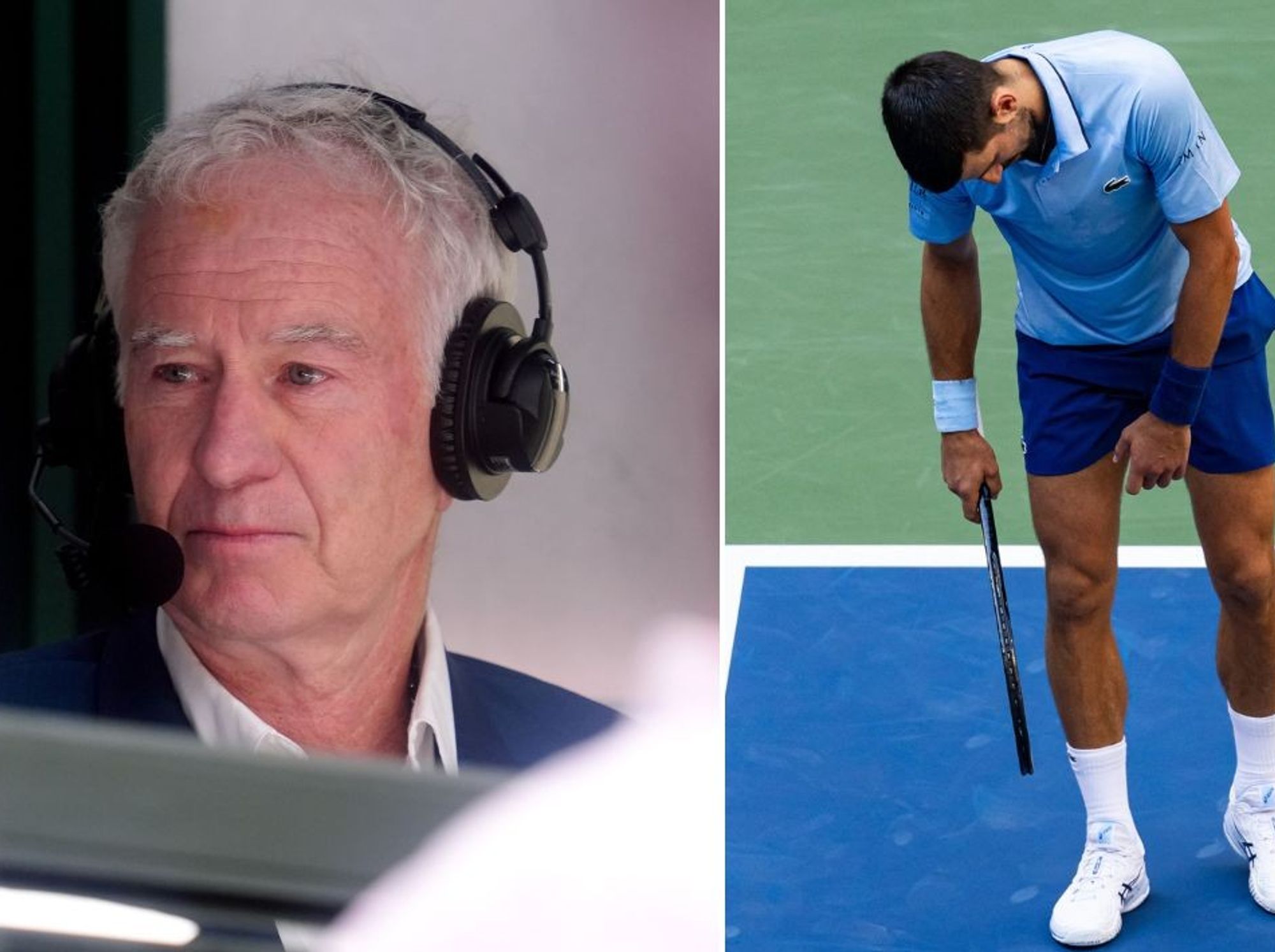 John McEnroe makes comment on Novak Djokovic's behaviour during Carlos Alcaraz clash