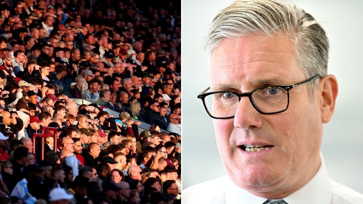 England fans chant 'Keir Starmer is a w***er' during Andorra clash at Villa Park