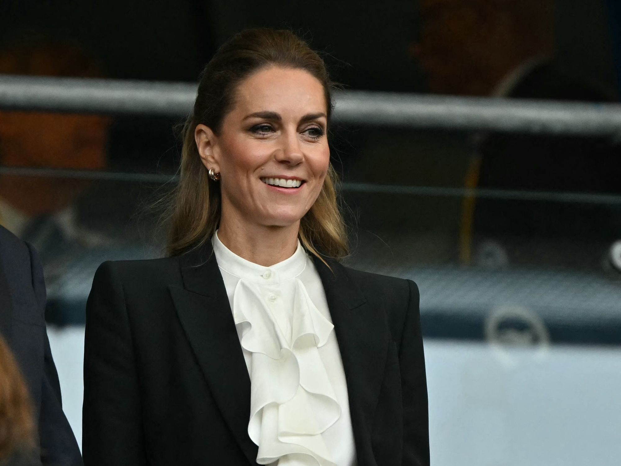 Kate beams as she steps out to support England just days after ‘evil’ attacks on Princess of Wales