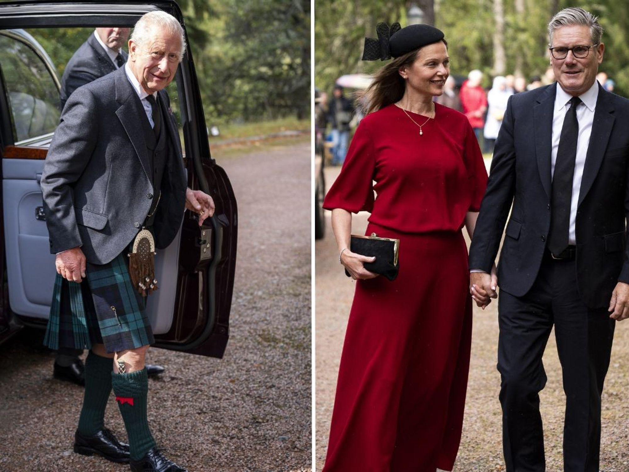 King Charles and Keir Starmer attend Sunday church service together in Scotland