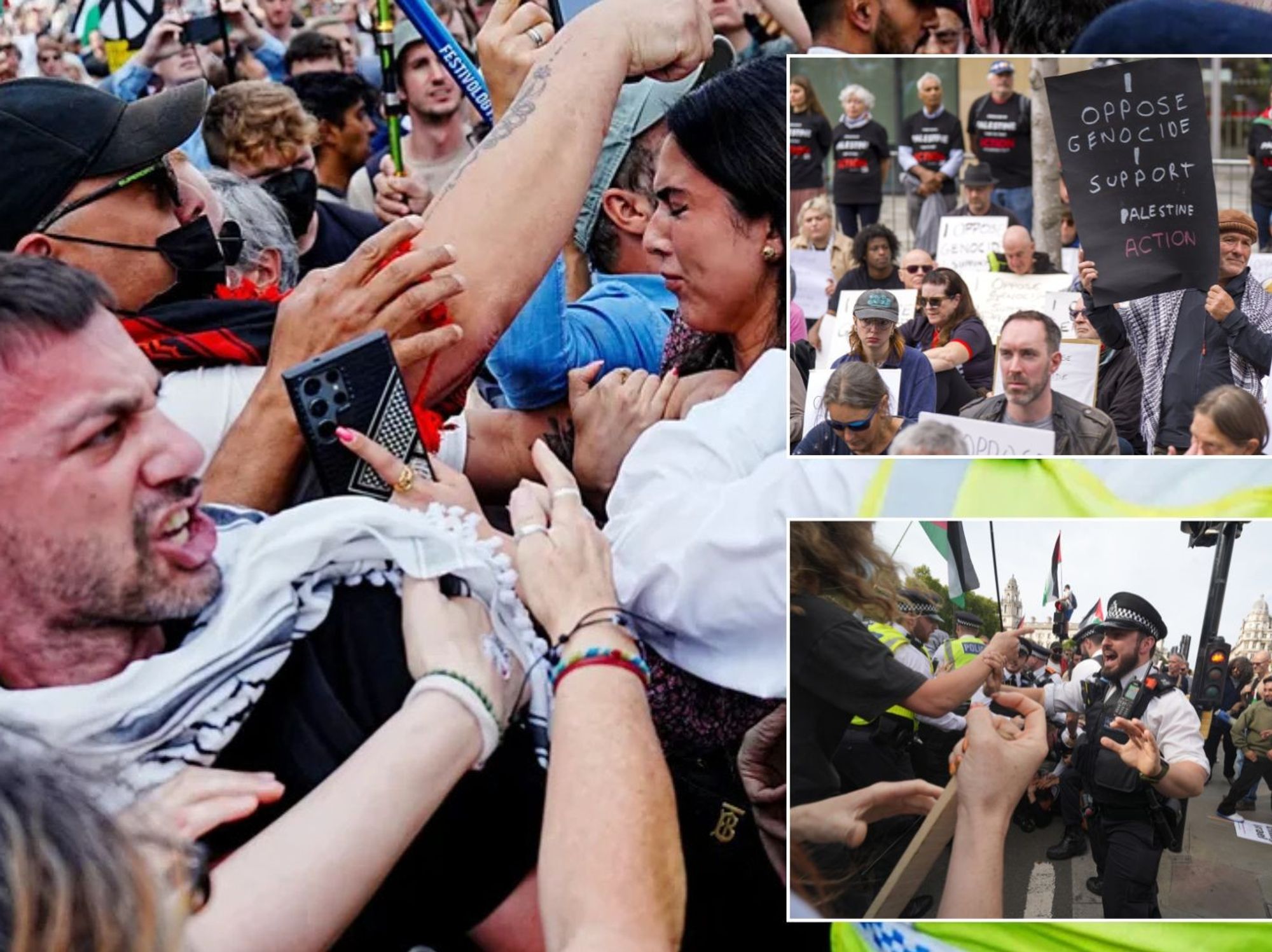 Met Police arrest 890 Palestine Action protesters as demonstration 'turned violent' with officers...