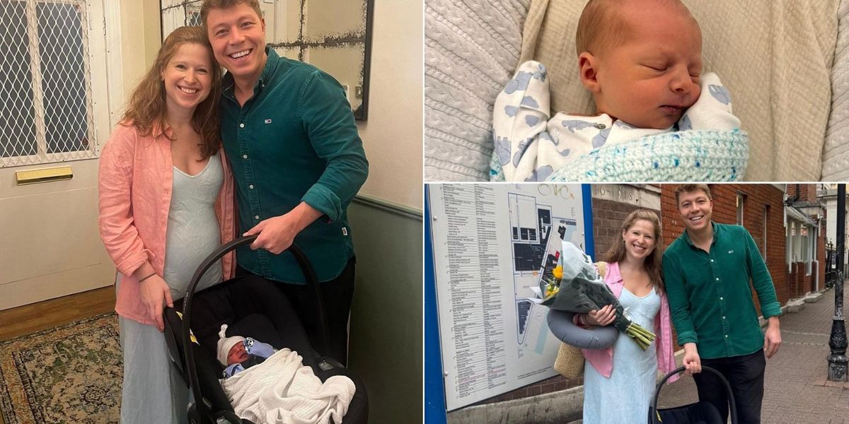 Emily Carver and Patrick Christys welcome 'happy and healthy' baby boy as GB News couple release first pictures