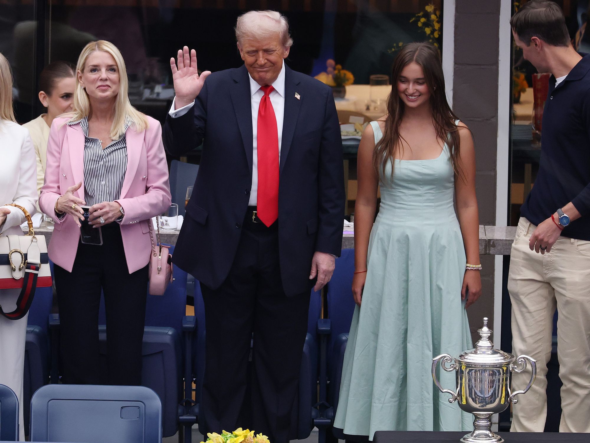 Donald Trump gets mixed reception from US Open crowd after chaos before Jannik Sinner vs Carlos Alcaraz