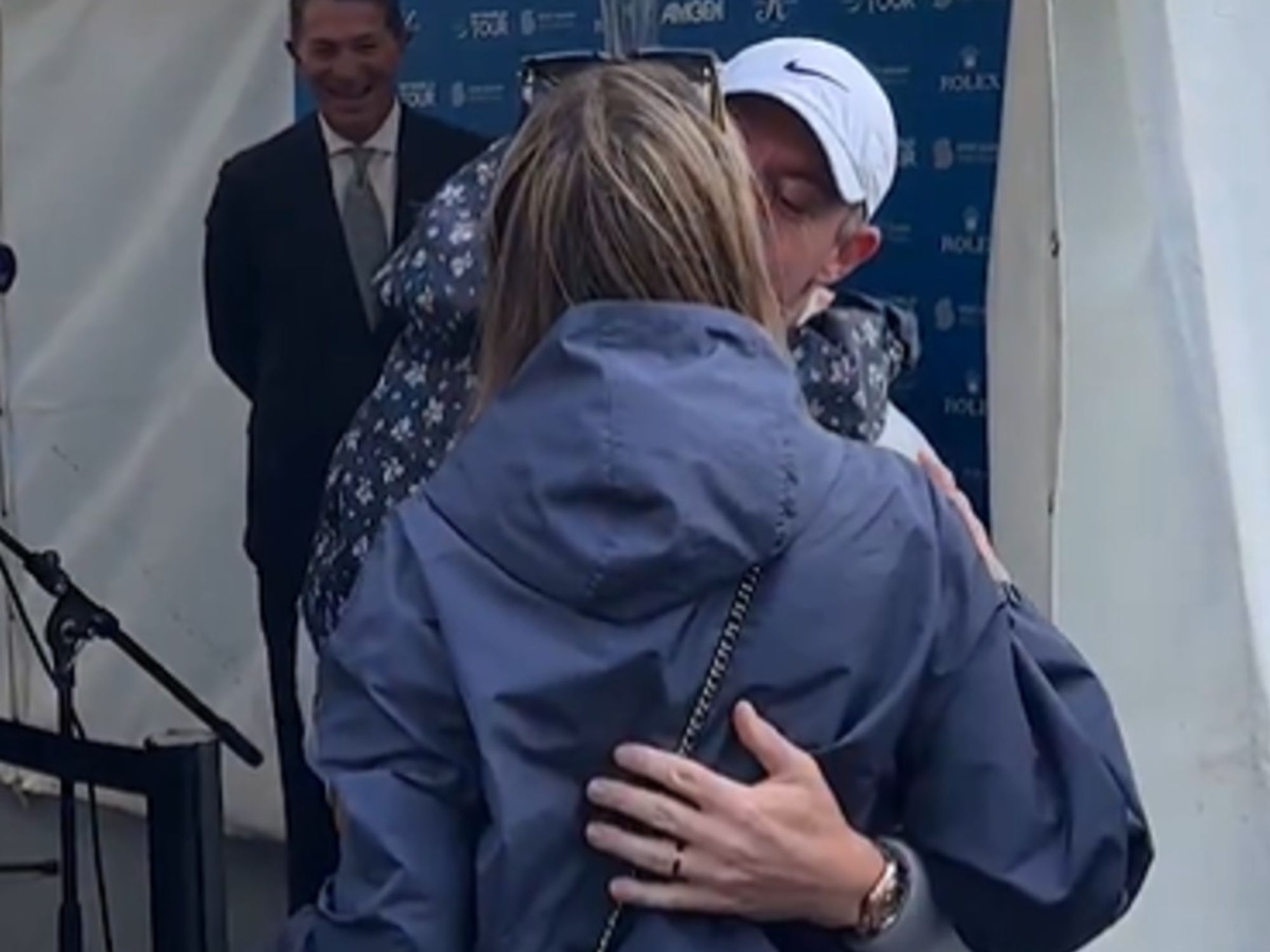 Rory McIlroy has adorable moment with wife Erica and daughter Poppy after Irish Open triumph