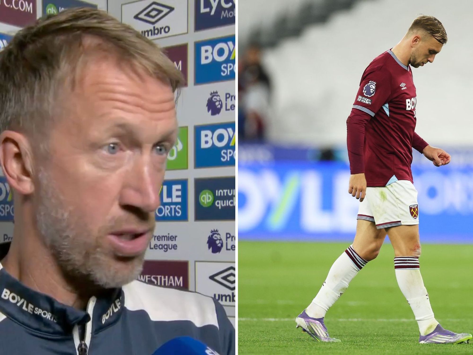 Graham Potter pleads for patience after latest West Ham defeat against Spurs