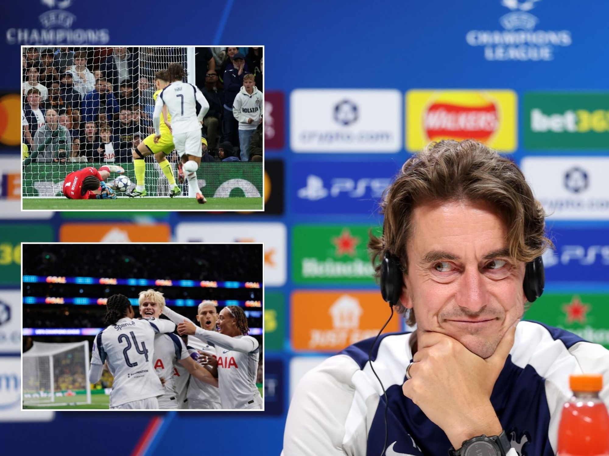 Thomas Frank vows to make changes after unconvincing Tottenham Champions League win over Villarreal