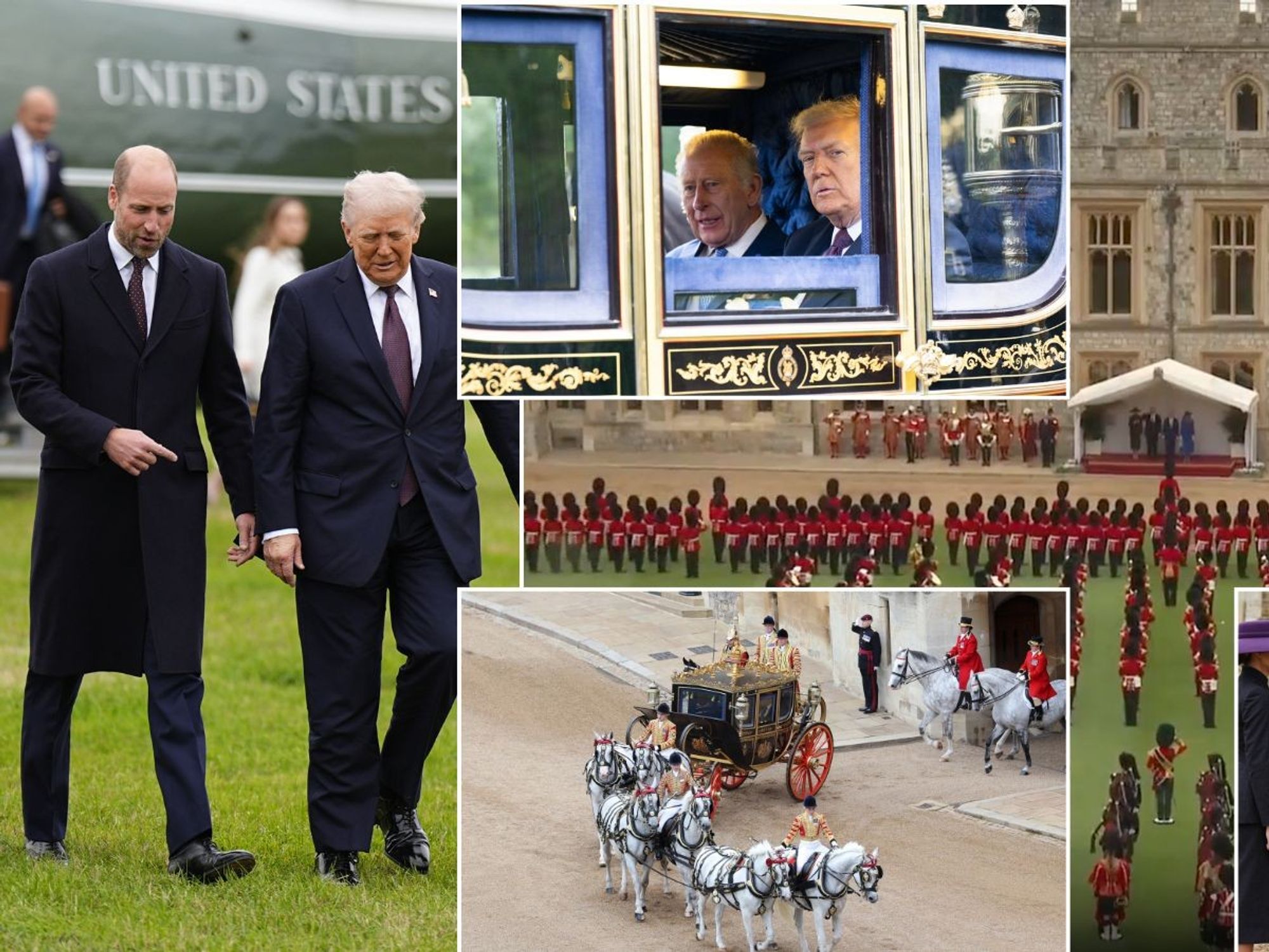 Donald Trump and King Charles have lunch together at Windsor Castle after ceremonial welcome