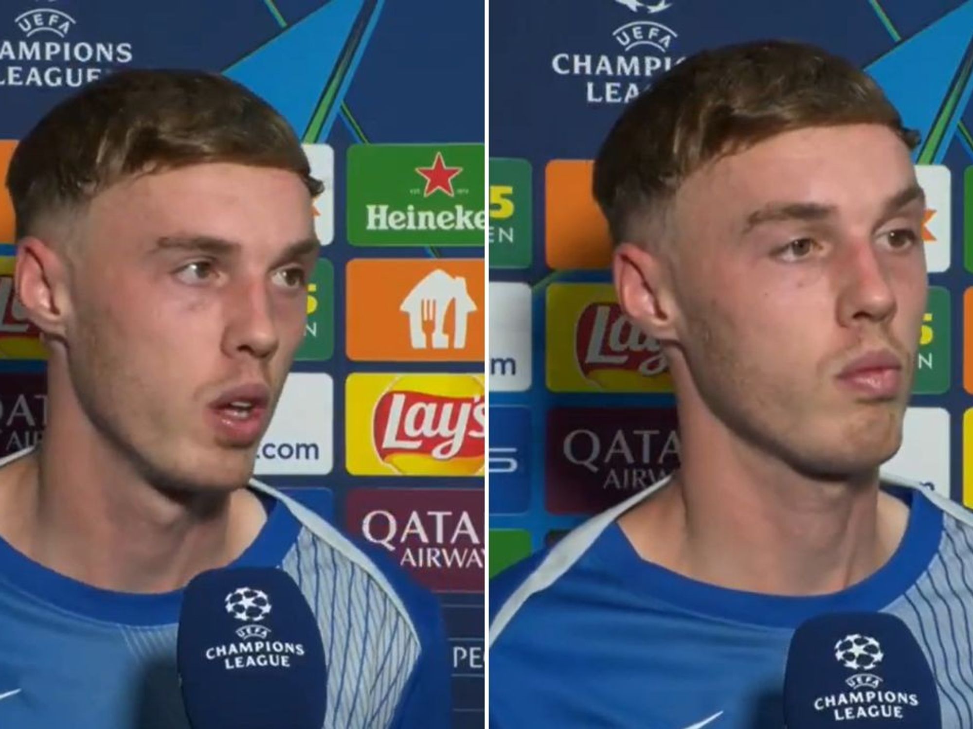 Cole Palmer shows Chelsea frustrations after Bayern Munich defeat in Champions League