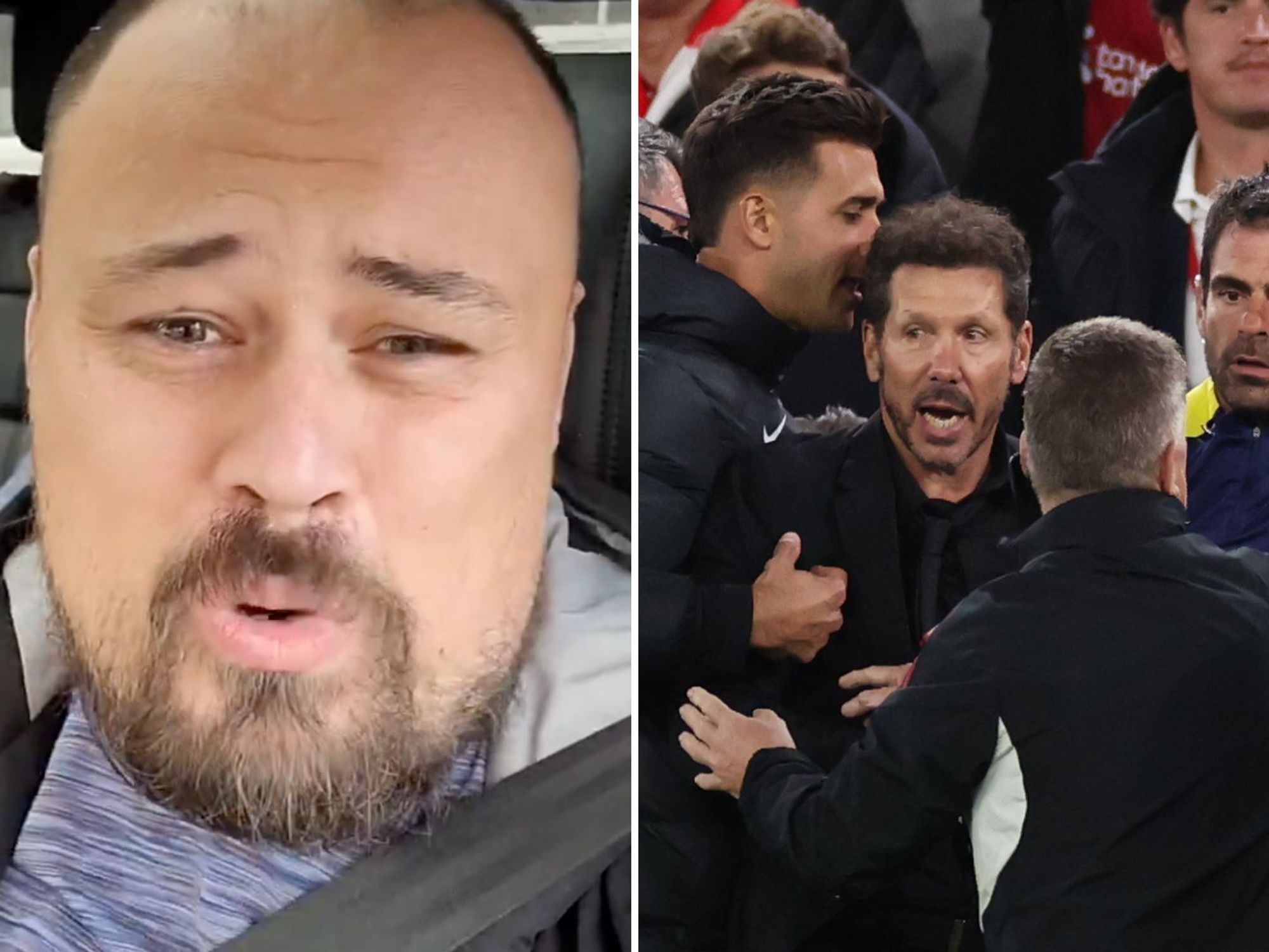 Liverpool fan alleges he was spat at by Atletico Madrid coach during Champions League clash