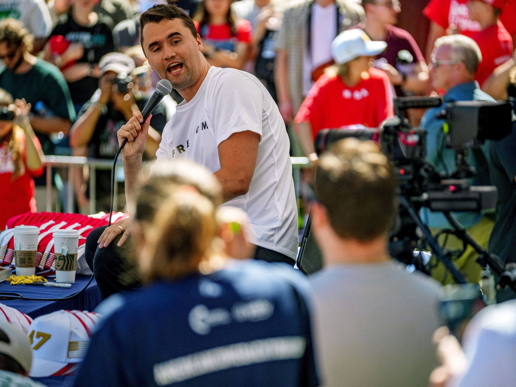 BBC newsreader appears to brand Charlie Kirk 'far right' - LISTEN