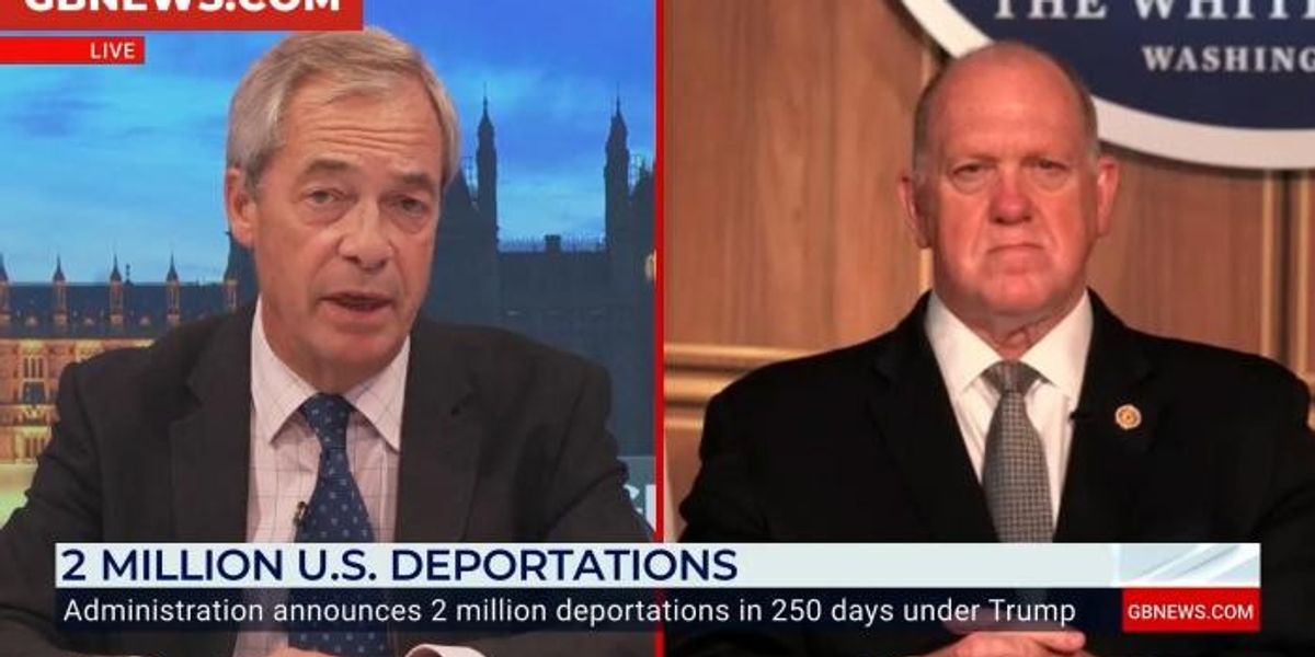 NextImg:WATCH: Tom Homan declares secure borders 'save lives' after deporting two million migrants