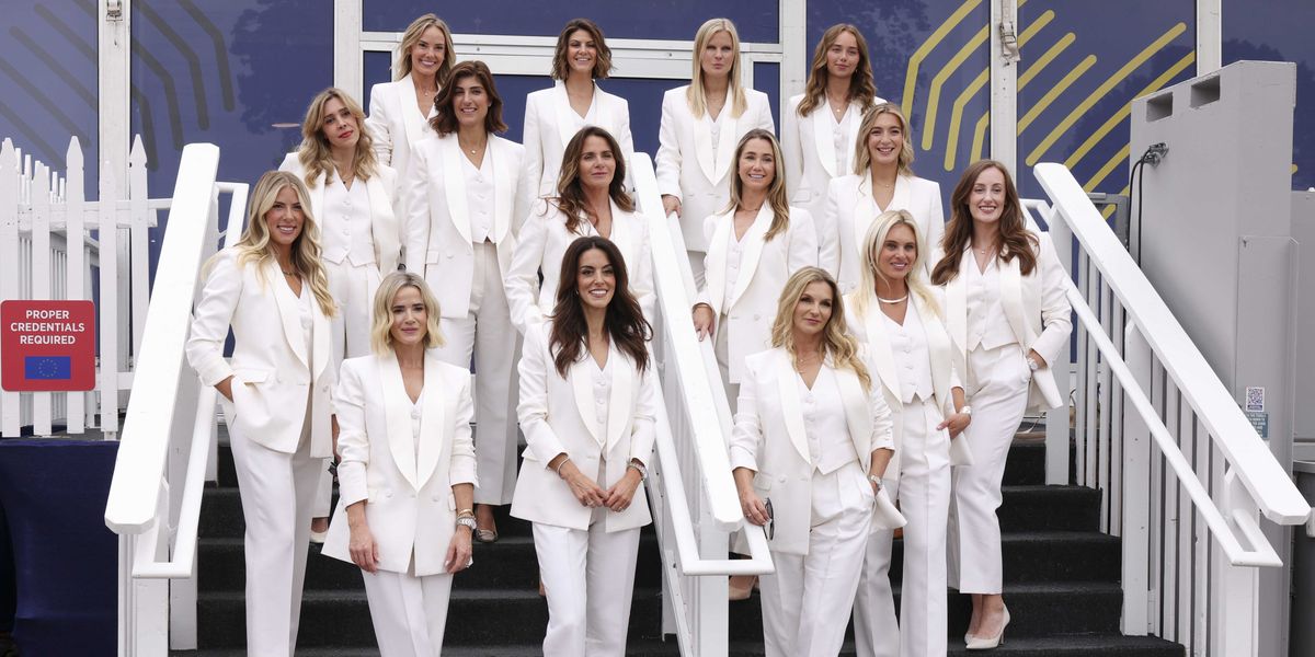 NextImg:Team Europe WAGs pose in all white as Luke Donald aims dig at Team USA ahead of Ryder Cup